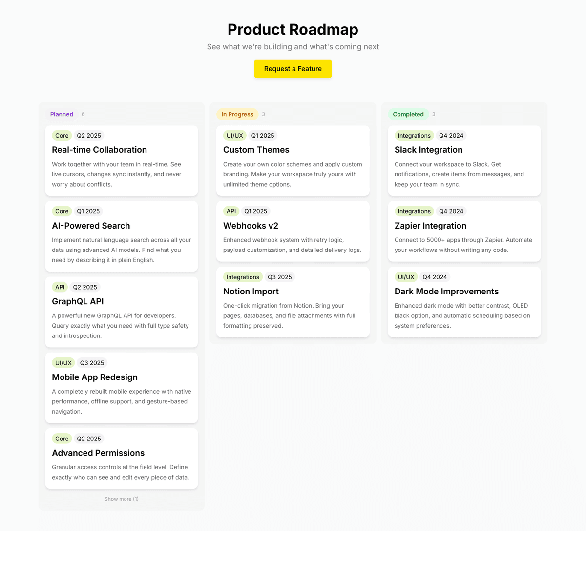 Use Airtable or Google Sheets for Your Roadmap